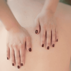 close up of hands giving a swedish massage